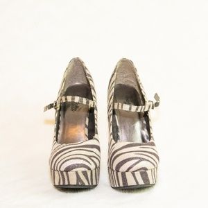 Zebra Print Heels